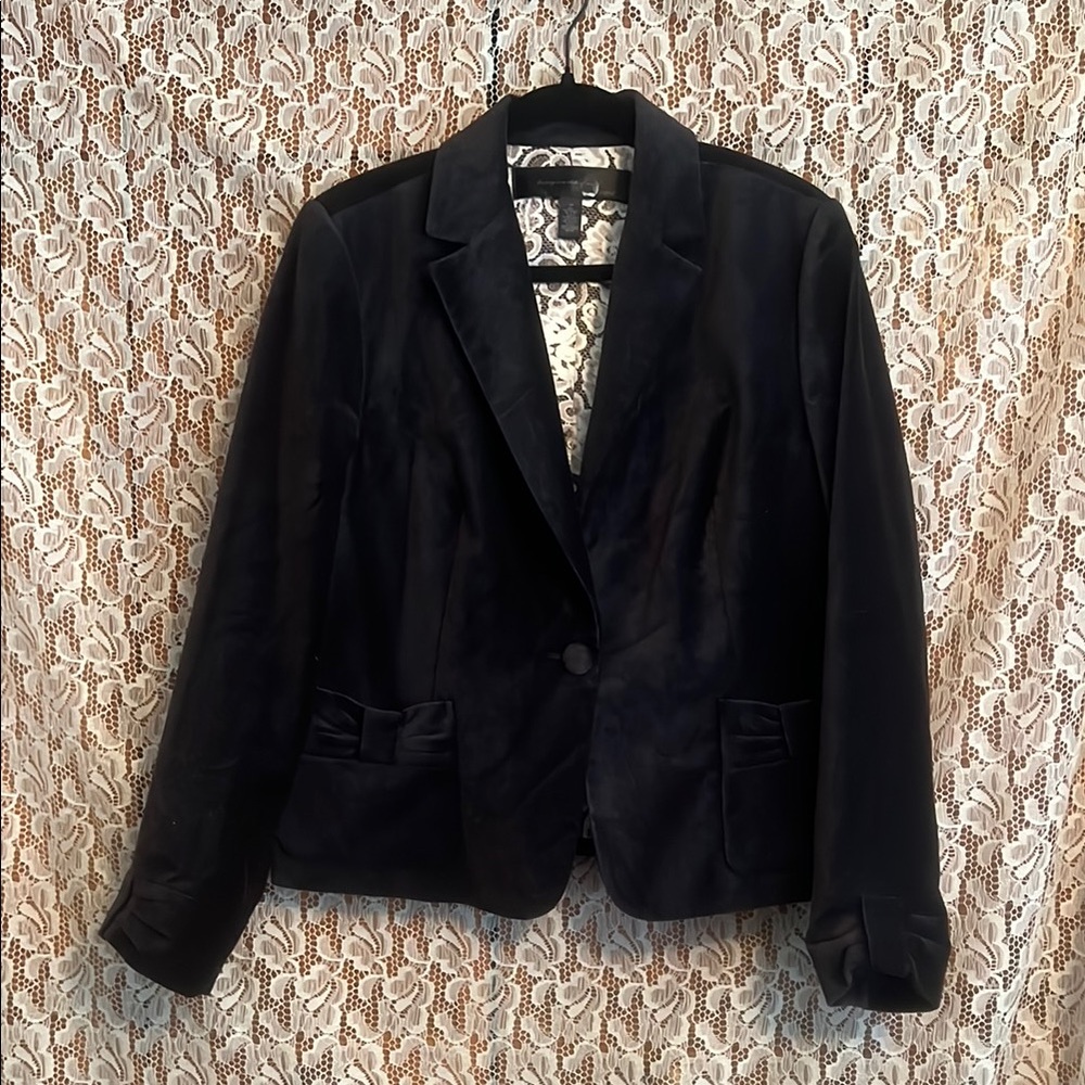 Apostrophe Black Tailored Blazer with Notched Lapels